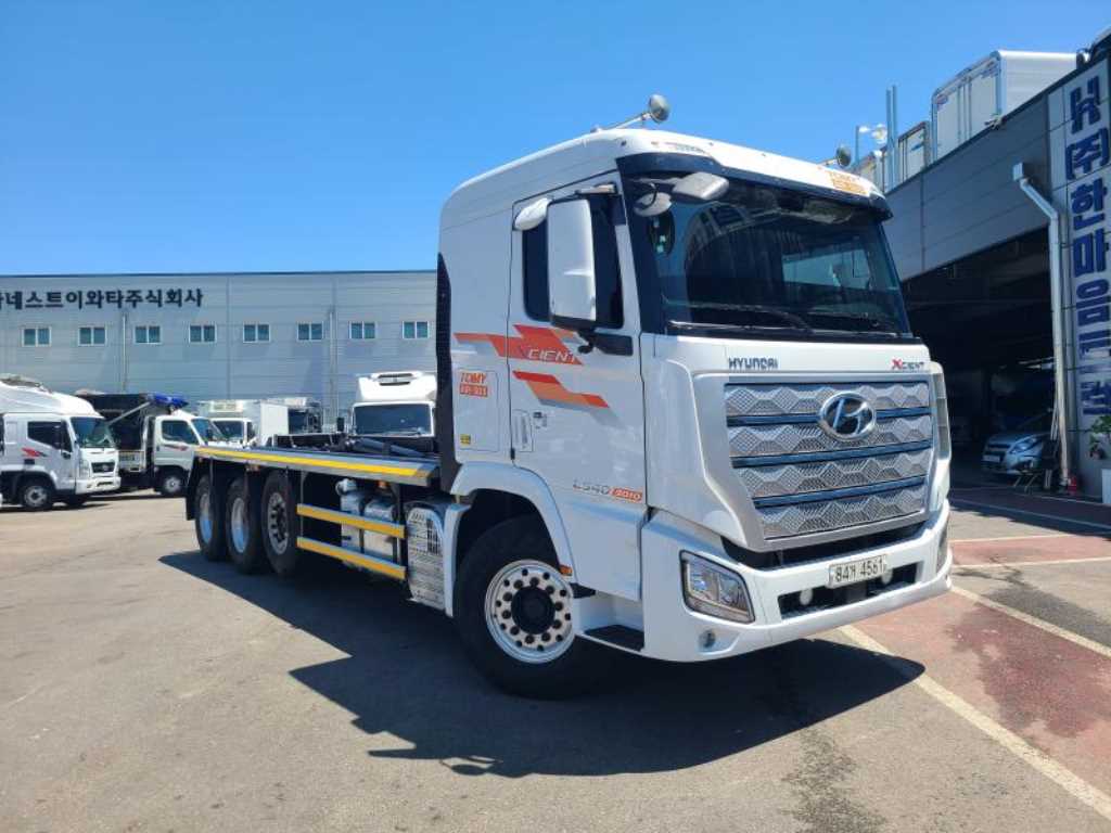 현대 엑시언트 암롤 540 8.5톤 수동 리타더 앞축 2