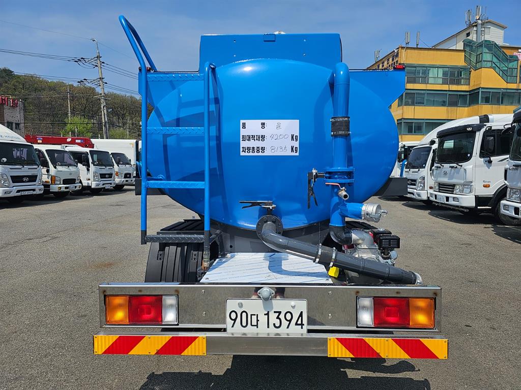 현대 살수차 올뉴마이티 스텐탱크 4,200L 수동 6