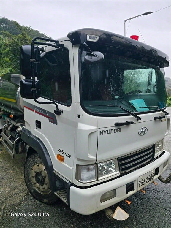 살수차 메가트럭 수동