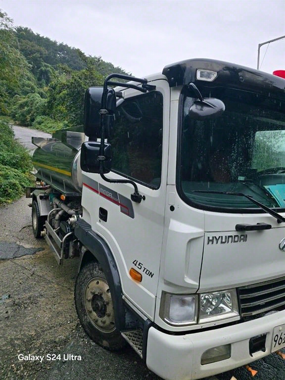 살수차 메가트럭 수동
