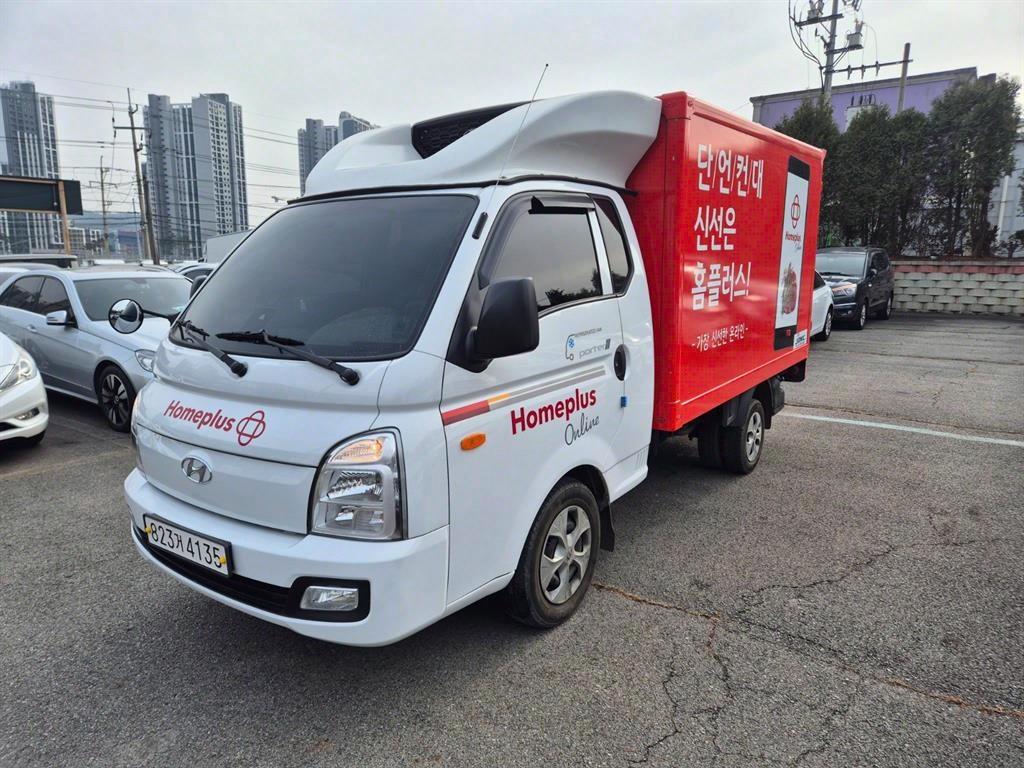 포터2 1톤 냉장탑 트윈컴프