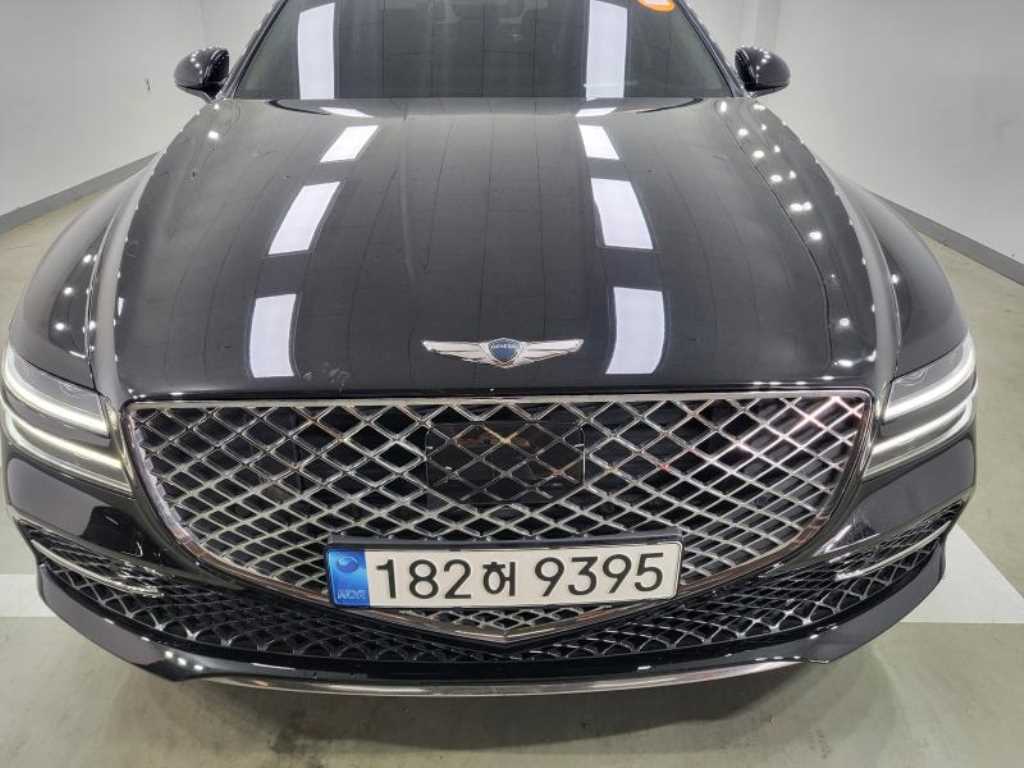 [제네시스] G80(RG3) 2.5 가솔린 터보 2WD 기본형 연식:2022,미션:오토,주행거리:128,457km,연료:휘발유,색상:검정색