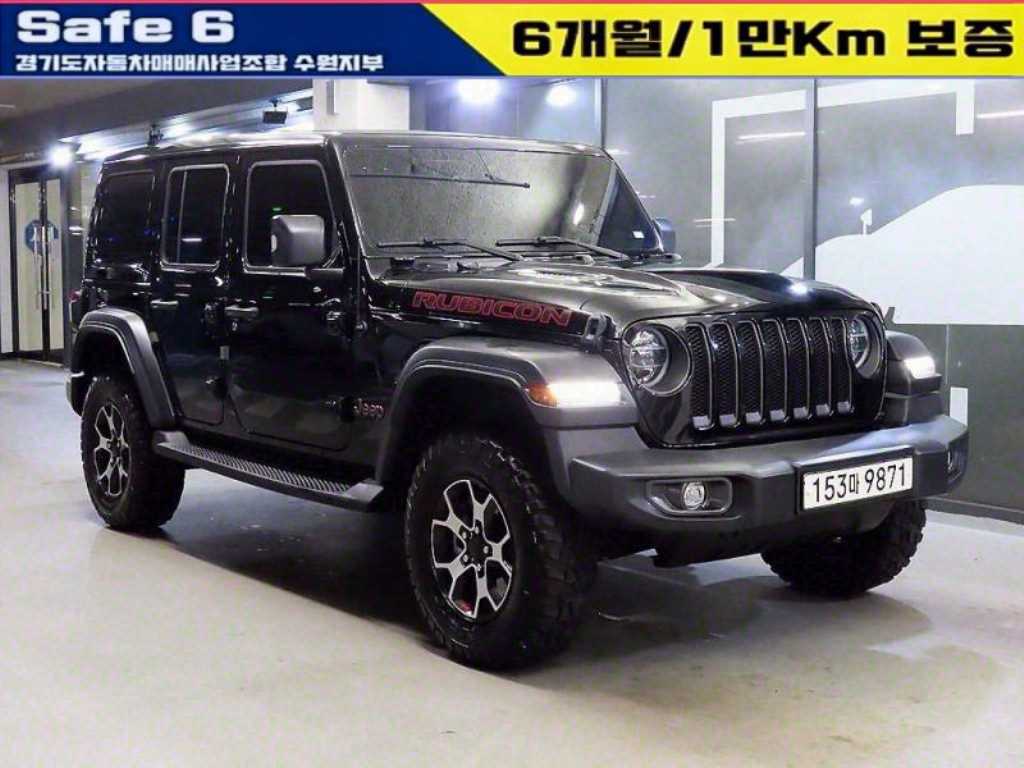 [지프] 랭글러 (JL) 2.0 루비콘 4도어 파워 탑 연식:2022,미션:오토,주행거리:39,012km,연료:휘발유,색상:검정색