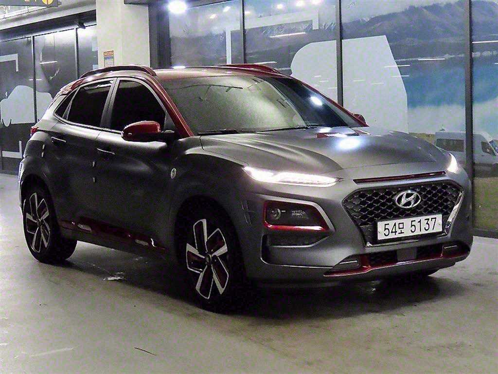 [현대] 코나 1.6 터보 2WD 아이언맨 에디션 연식:2019,미션:오토,주행거리:72,697km,연료:휘발유,색상:회색