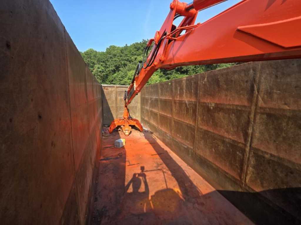 트라고 집게차 9.5톤 수동 한국쓰리축
