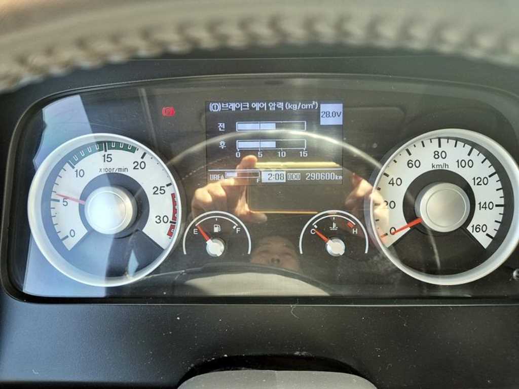 현대 메가트럭 단바리 냉동탑 5톤 수동 11