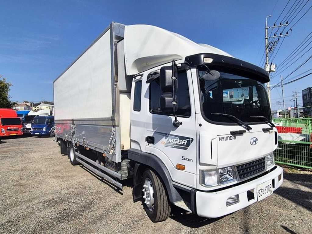 현대 메가트럭 단바리 냉동탑 5톤 수동 0