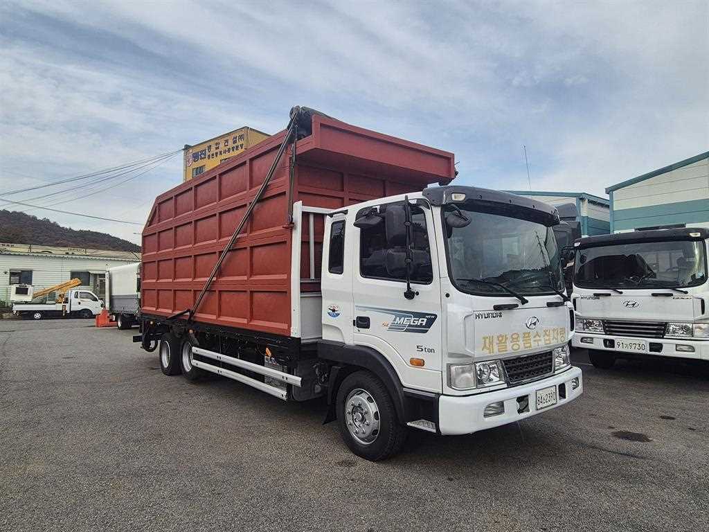 현대 메가트럭 집게차 5톤 수동 없음(순정)