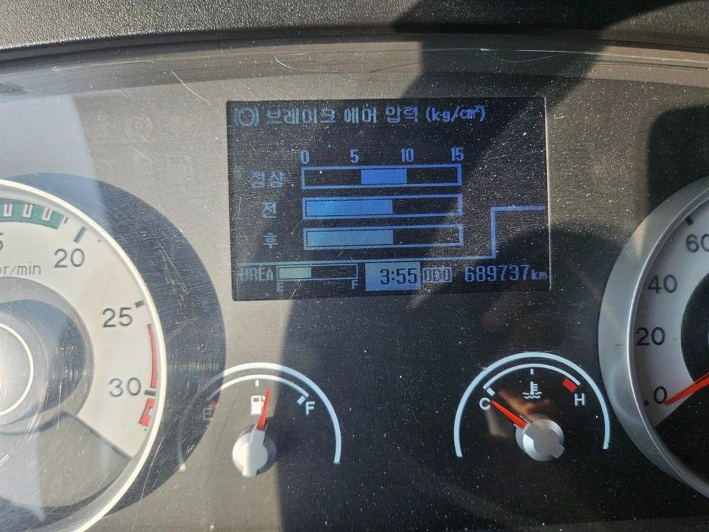 현대 메가트럭 단바리 냉동탑 5톤 수동 14