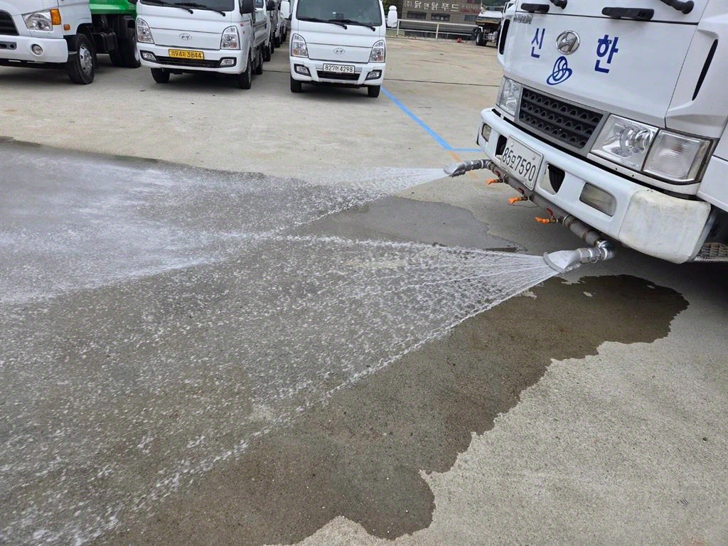 살수차 메가트럭 수동