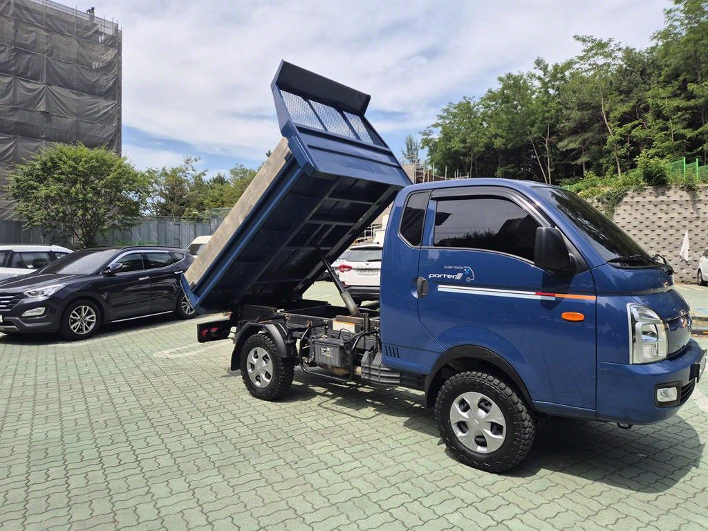 포터2 진개덤프 1톤 수동 단바리