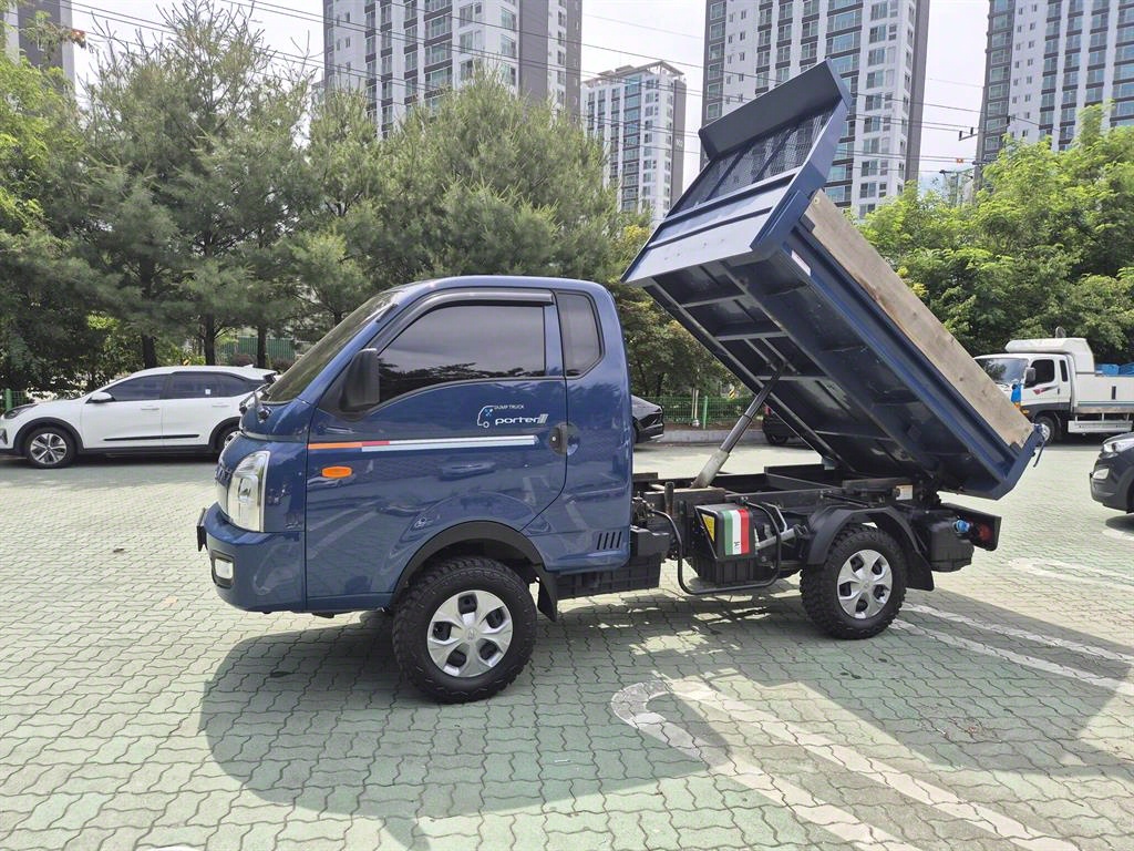 포터2 진개덤프 1톤 수동 단바리