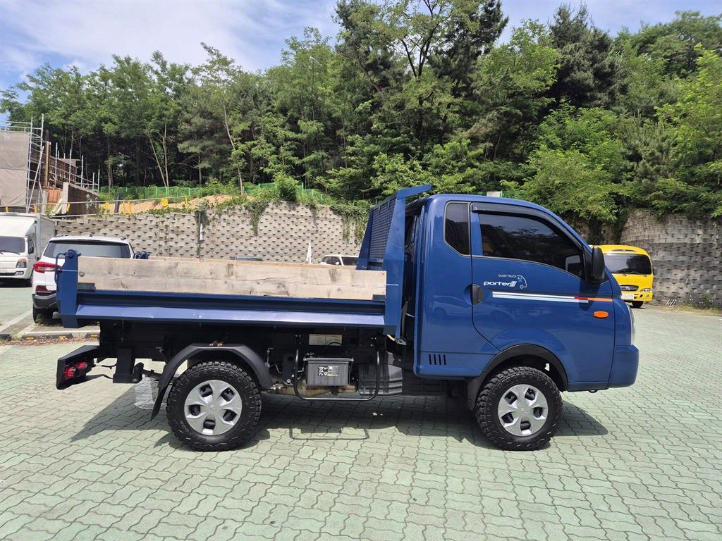 포터2 진개덤프 1톤 수동 단바리