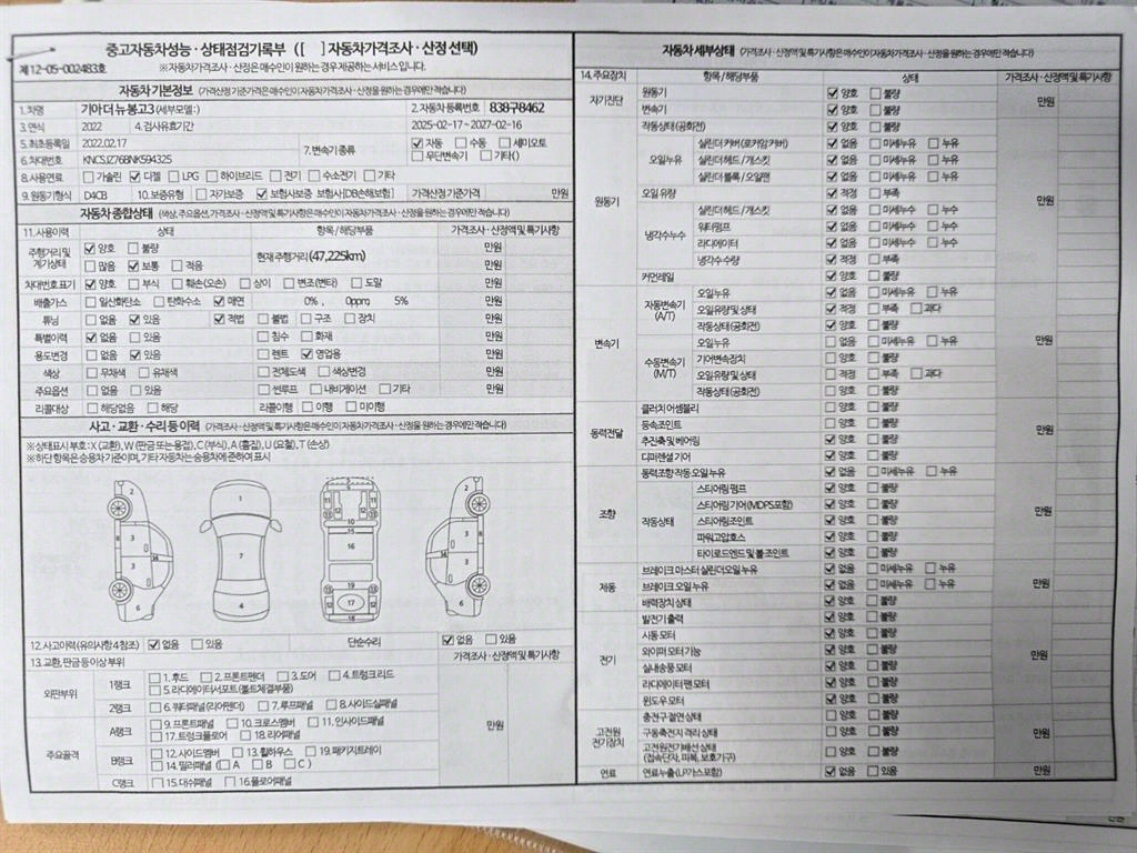 봉고3 1톤 카고