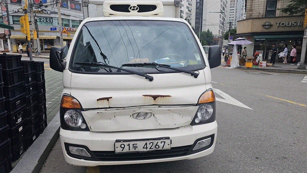 포터2 1톤 냉동탑