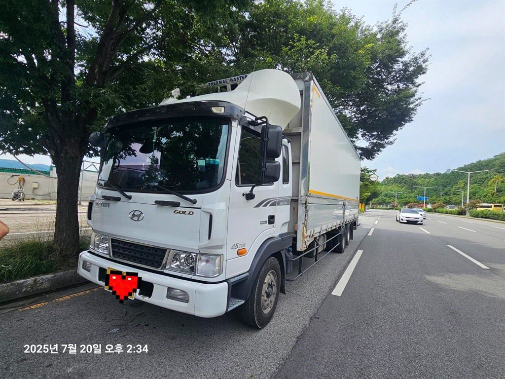 현대 메가트럭 냉동윙 4.5톤 수동