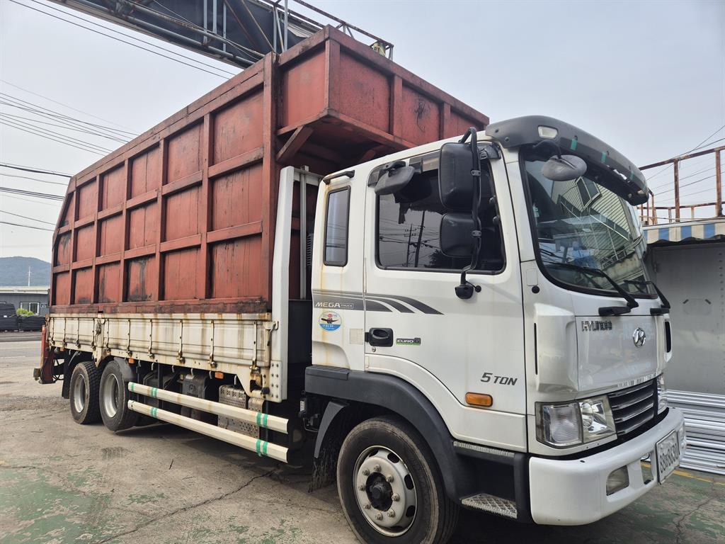 현대 메가트럭 집게차 5톤 수동 함코 0
