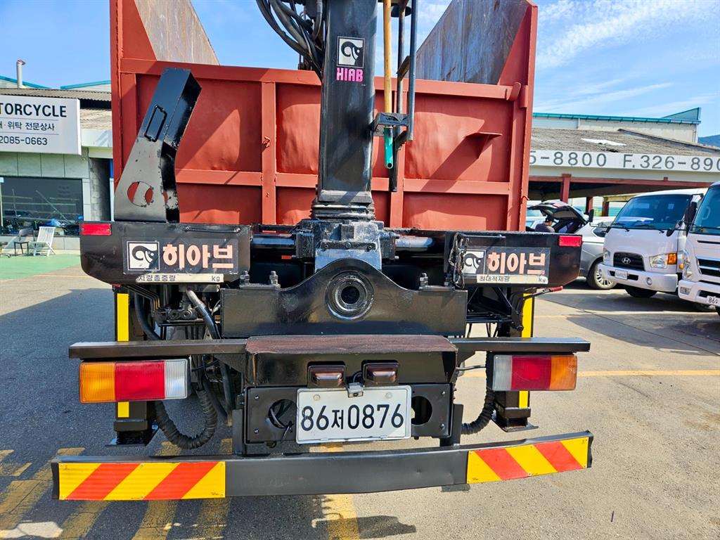 현대 메가트럭 집게차 8.5톤 수동 한국쓰리축 5