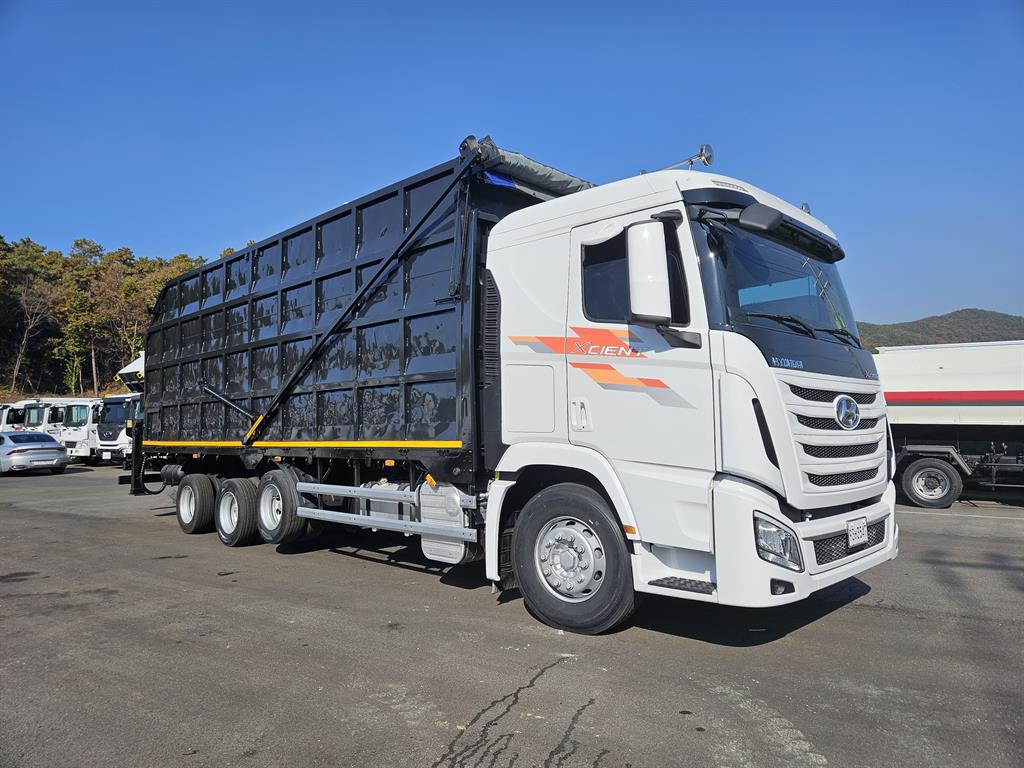 현대 엑시언트 집게차 9.5톤 수동 한국쓰리축 6