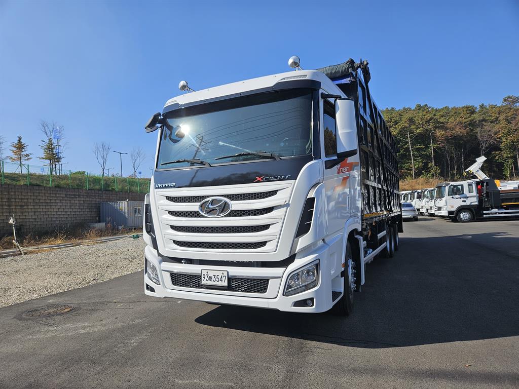 현대 엑시언트 집게차 9.5톤 수동 한국쓰리축 1