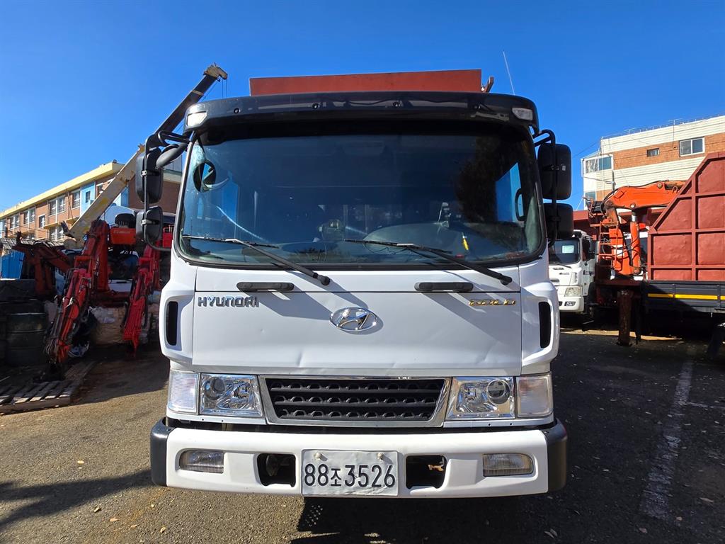 현대 메가트럭 집게차 5톤 수동 한성특장