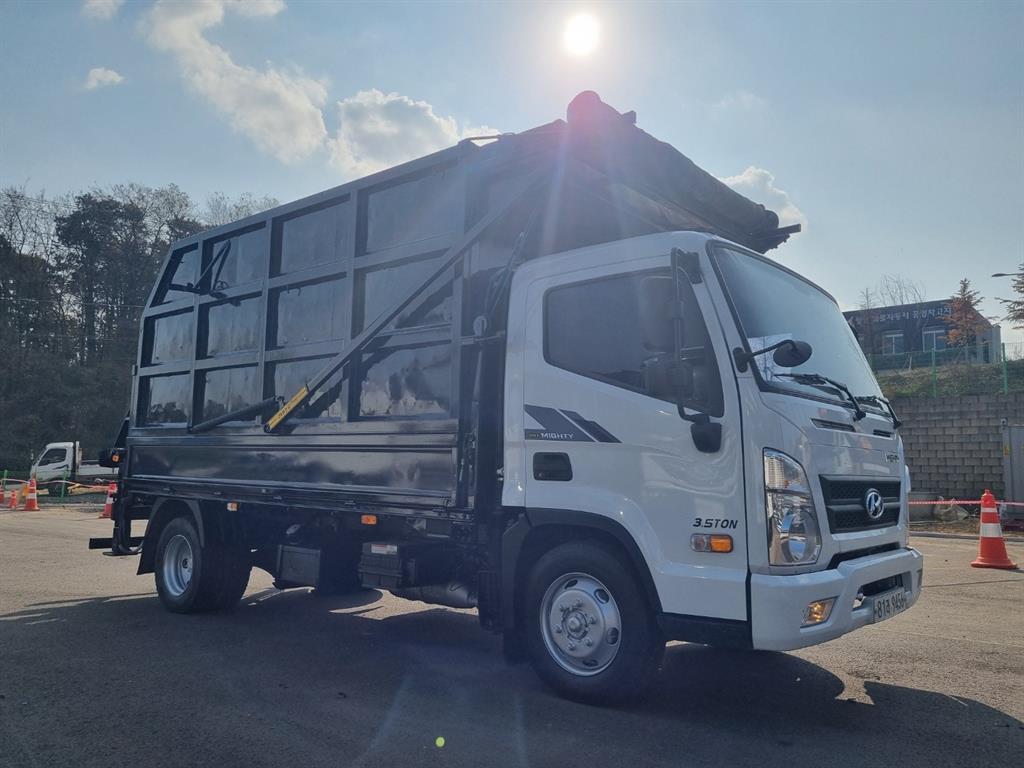 현대 올뉴마이티 집게차 3.5톤 수동 카고텍코리아 3