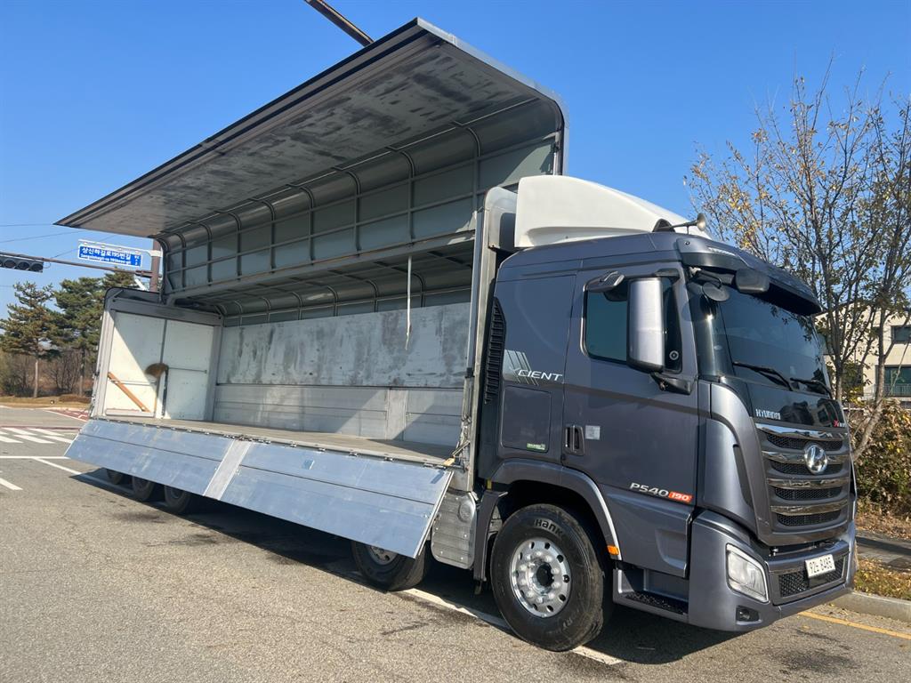 현대 엑시언트 상승윙바디 25톤 오토 8