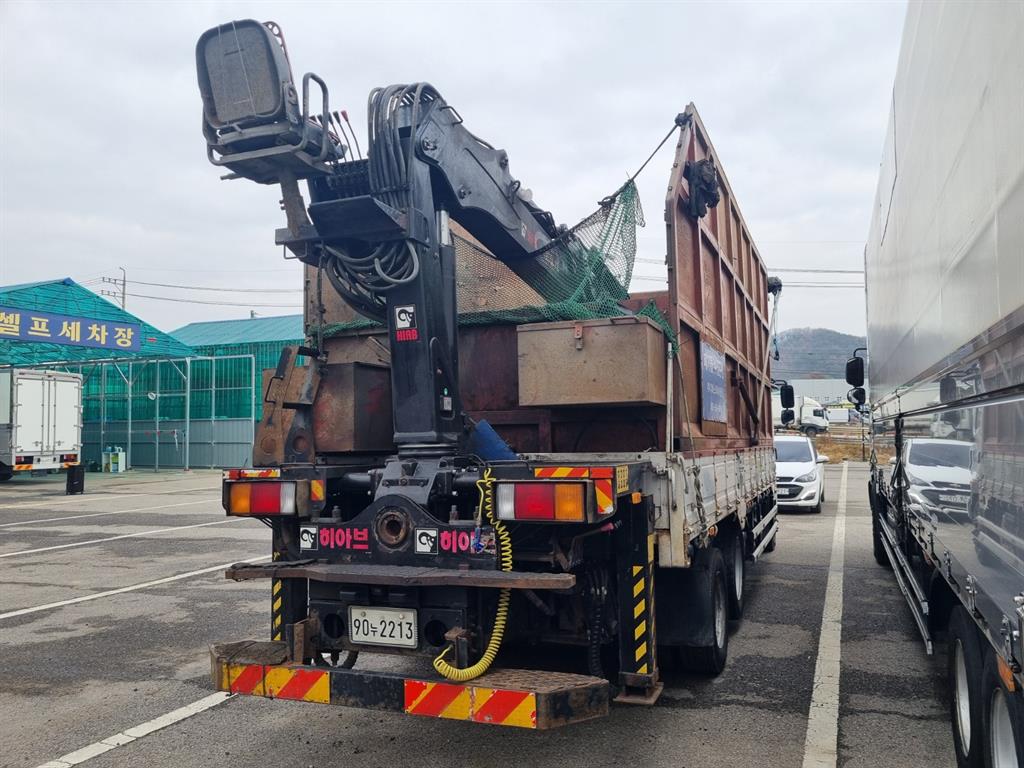 현대 메가트럭 집게차 5톤 수동 한성특장 3