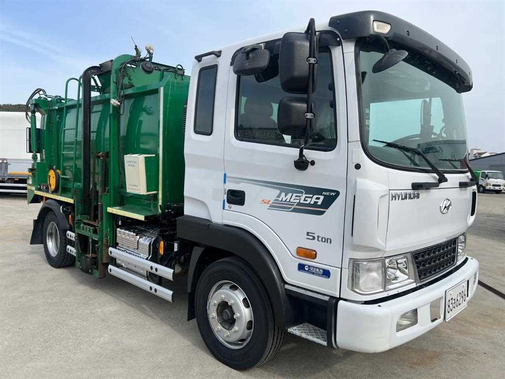 현대 음식물차 메가트럭 5톤 덤프식 배출 - 중고 트럭 매물 이미지