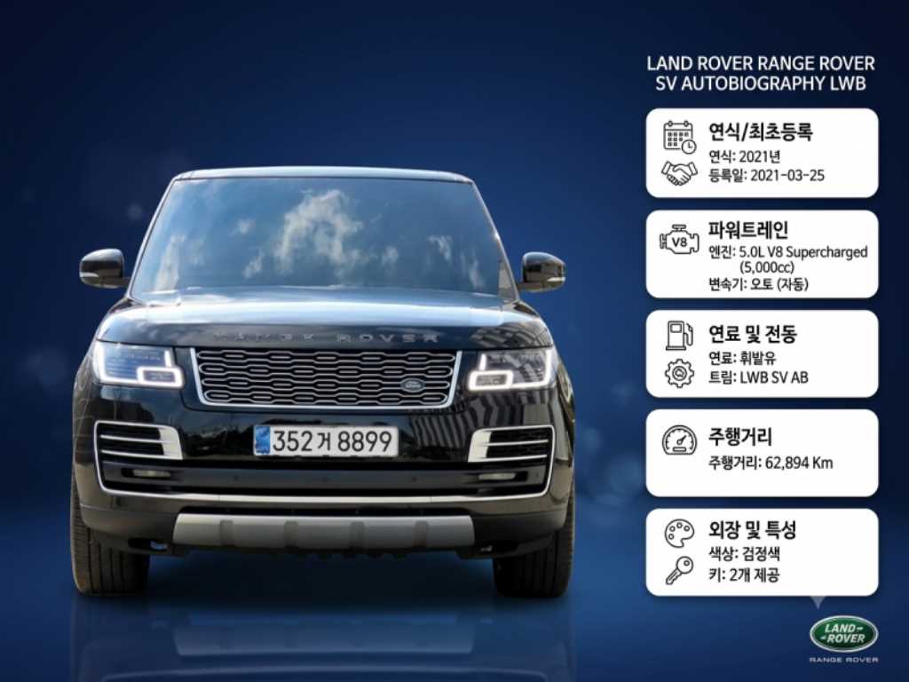 랜드로버 레인지로버 5.0 SC AB LWB 사진