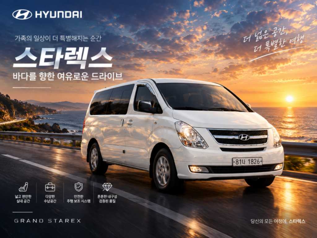 현대 스타렉스 5인승 CVX 럭셔리 사진