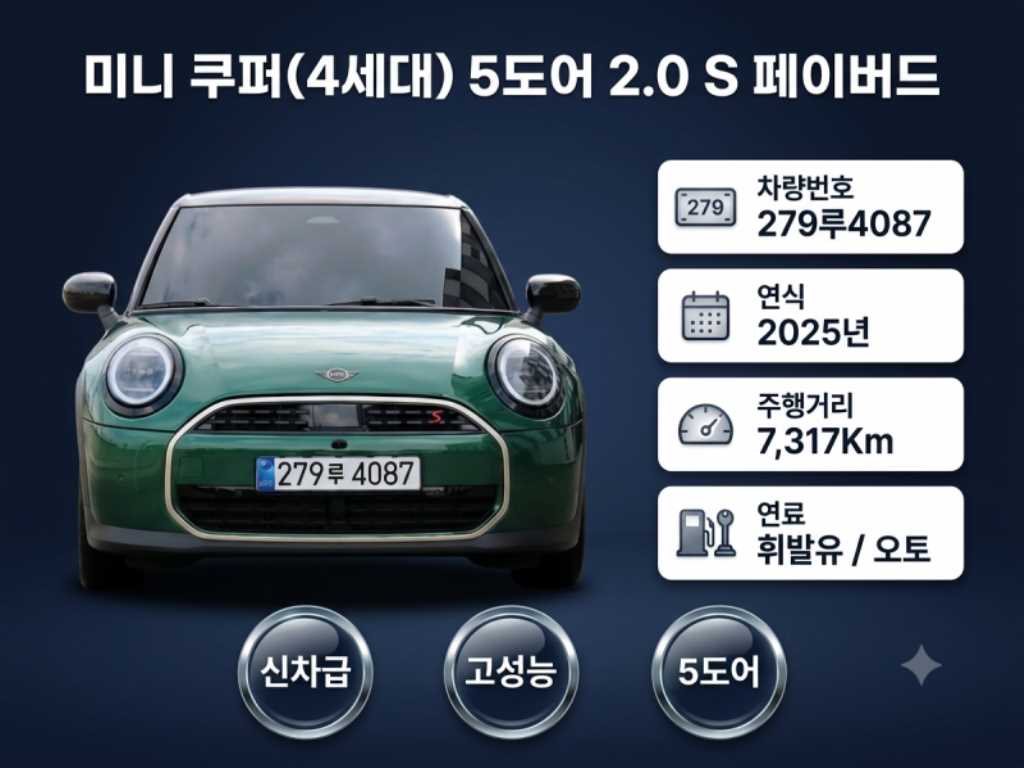 MINI 쿠퍼 페이버드 사진