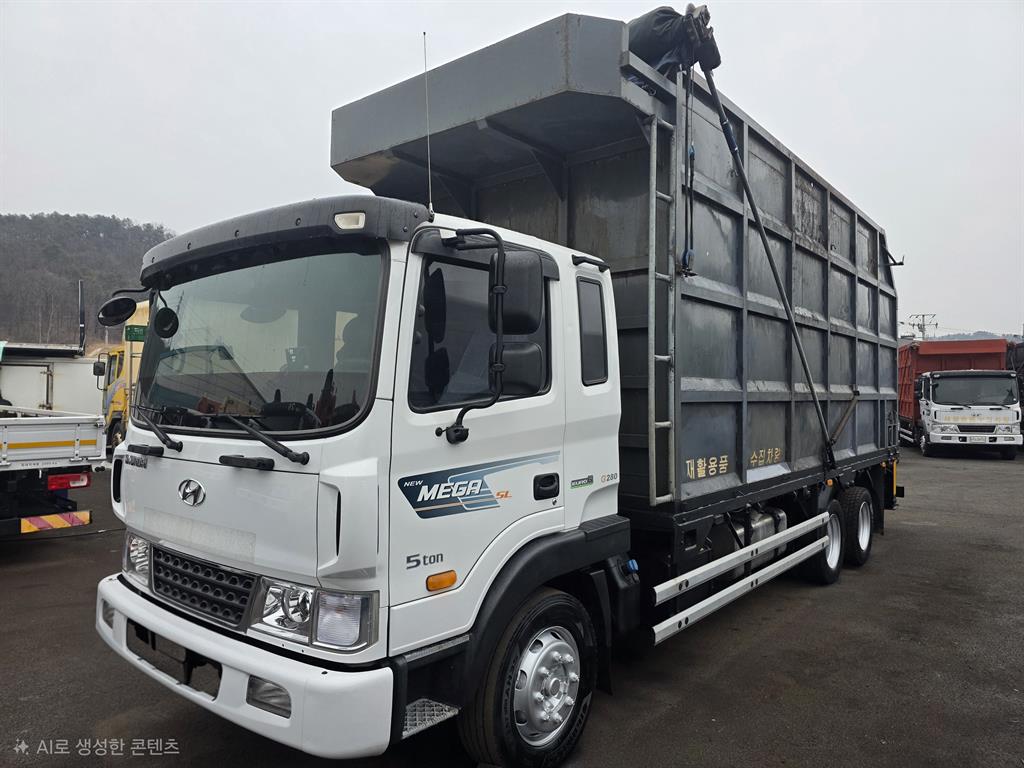 현대 메가트럭 집게차 280 5톤 수동 함코 - 중고 트럭 매물 이미지