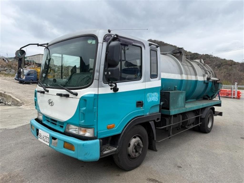 현대 음식물차 메가트럭 5톤 밀판식 배출 - 중고 트럭 매물 이미지