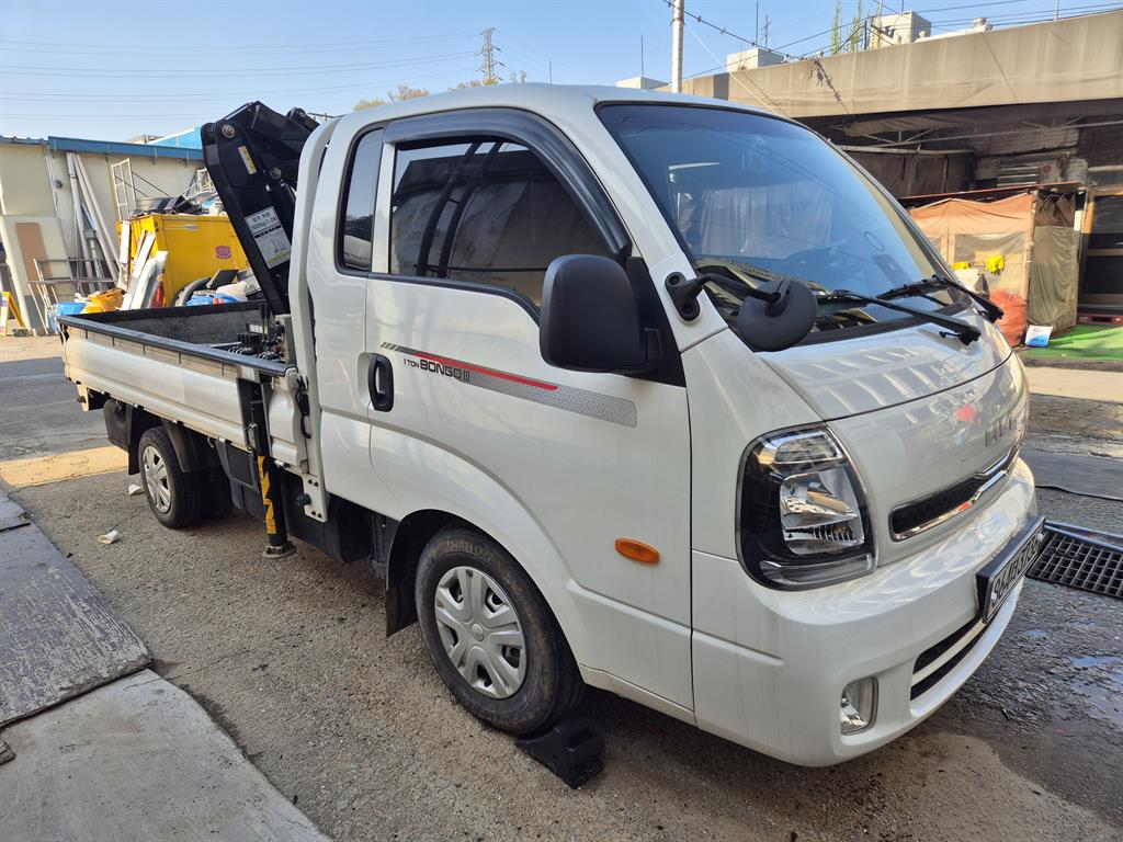 기아 카고크레인 동해기계항공 봉고3 1톤 - 중고 트럭 매물 이미지