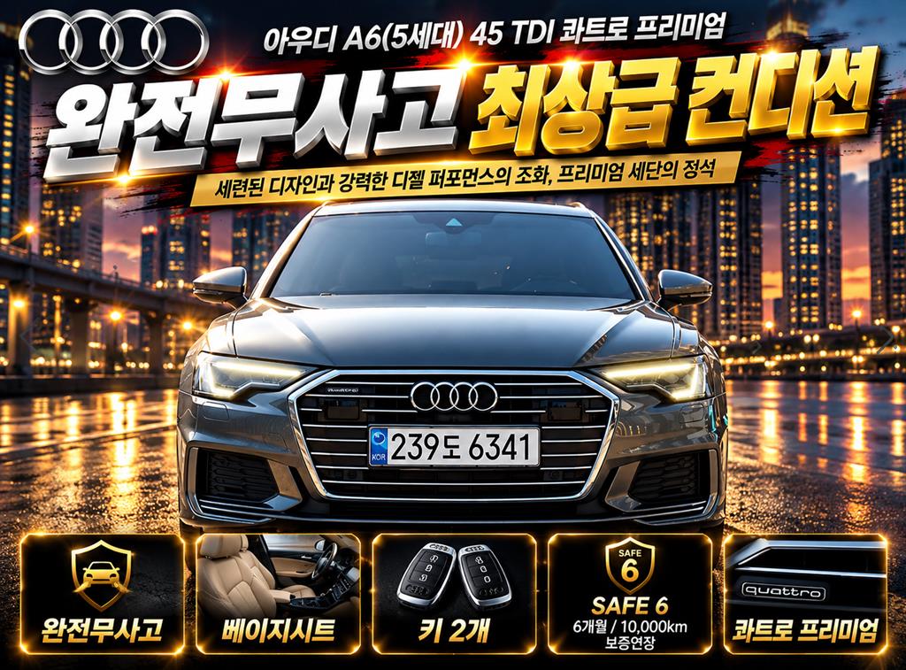 아우디 A6 45 TDI 콰트로 프리미엄 사진 2/20